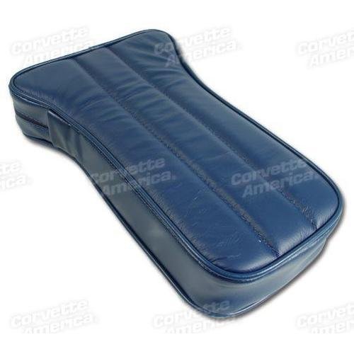 Corvette Center Armrest. Royal Blue Leather: 1971
