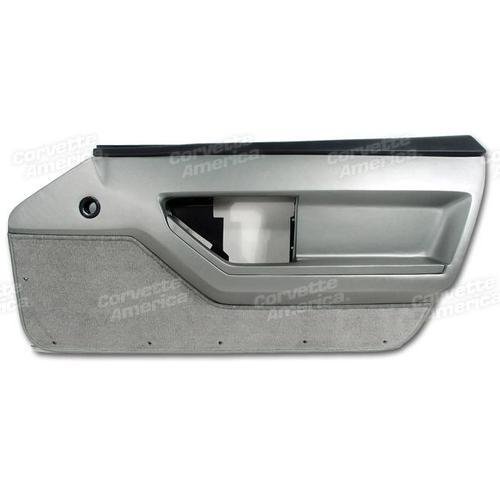 Corvette Door Panel. Gray Deluxe Convertible RH: 1986-1987