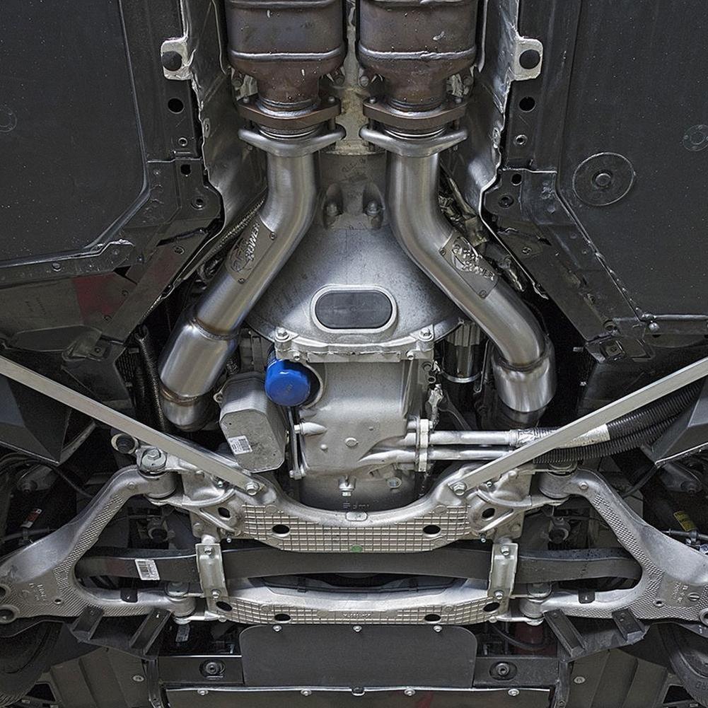 Corvette 3" Twisted Steel Connection Pipes Street Series - aFe Power PFADT : C7 6.2L Stingray, Z51, Z06, Grand Sport