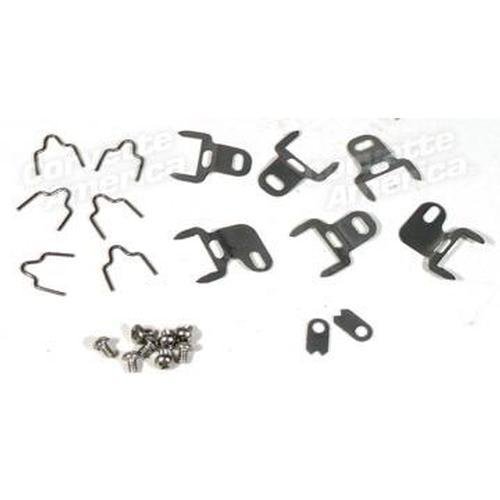 Corvette Door Post Weatherstrip Clip Set. 22 Piece: 1959-1960