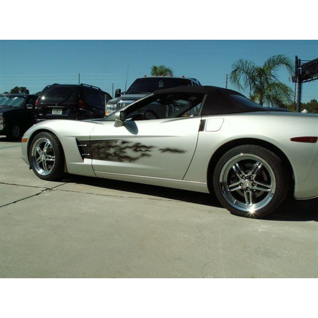Corvette Custom Air Brushed Side Flame Graphics : 2005-2013 C6, Z06, ZR1 & Grand Sport