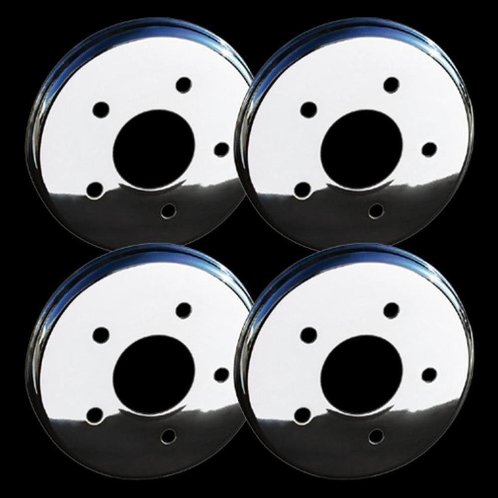Corvette Brake Rotor Hub Covers - Chrome (Set) : 1997-2004 C5 & Z06