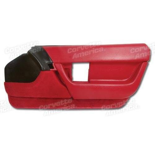 Corvette Door Panel. Red RH: 1990-1992