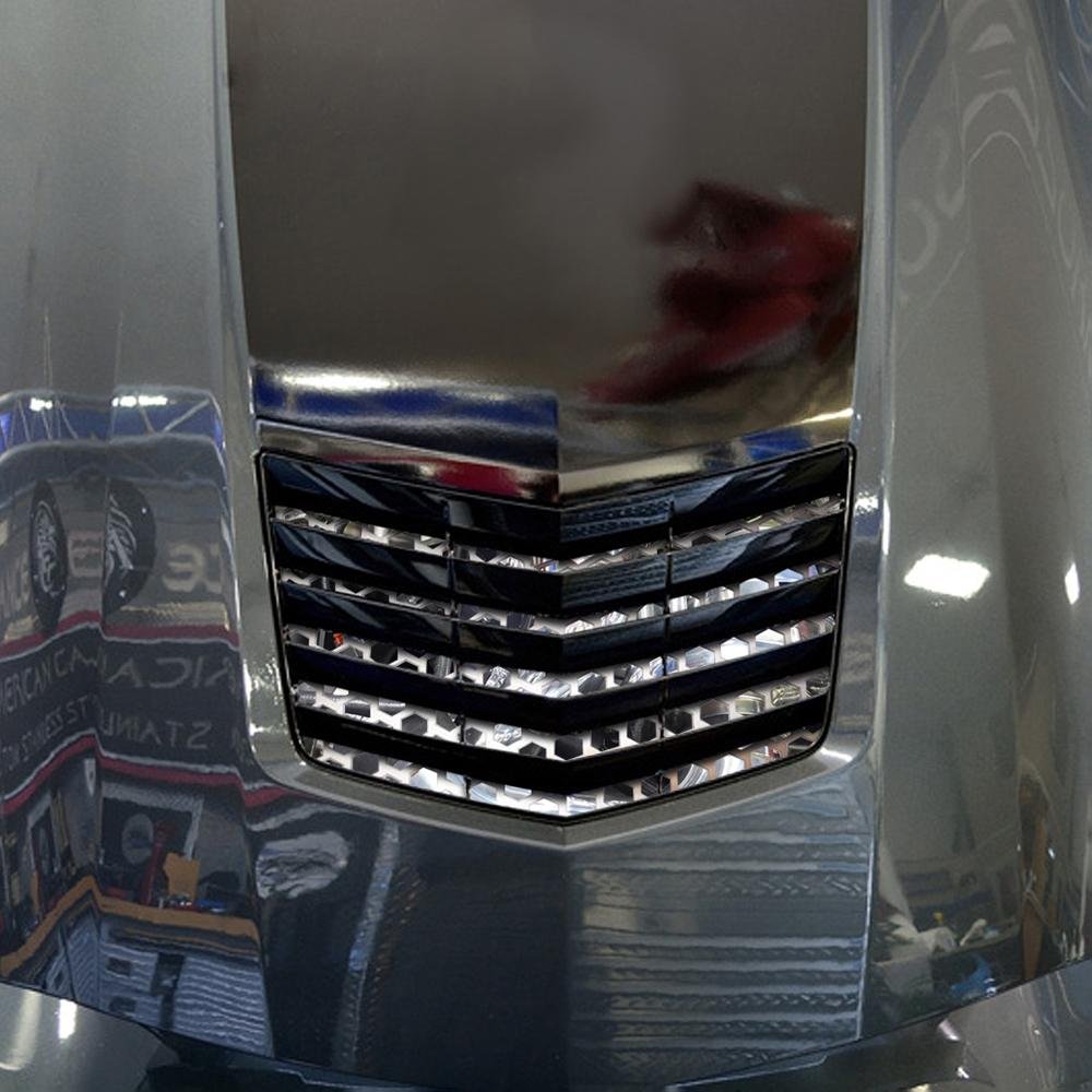 Corvette Hood Vent Grille Polished - Matrix Series : C7 Stingray, Z51, Grand Sport