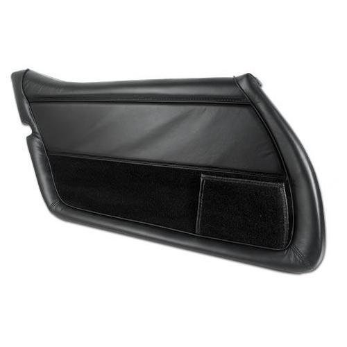 Corvette Leather Door Panel. Black LH: 1978-1981