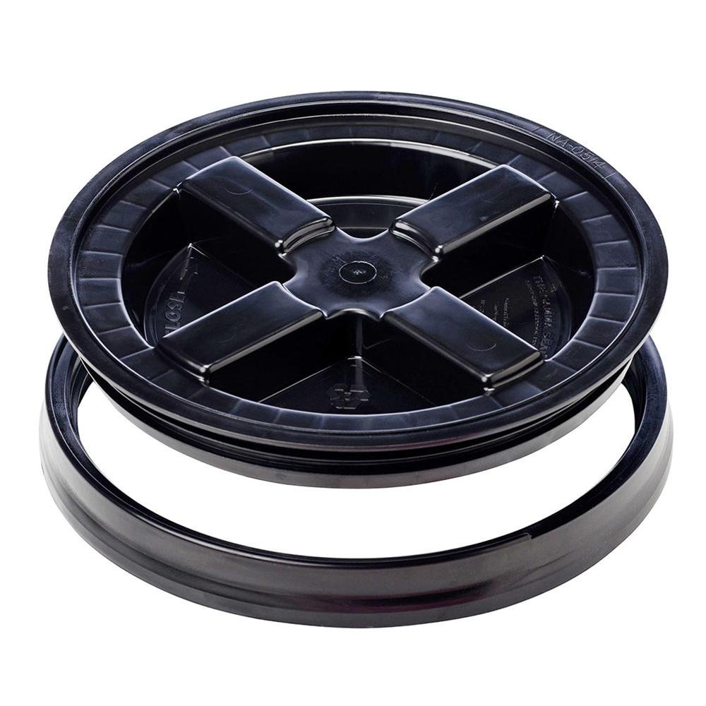 Black Gamma Seal Lid for 3.5, 5, 6 & 7 Gallon Plastic Buckets