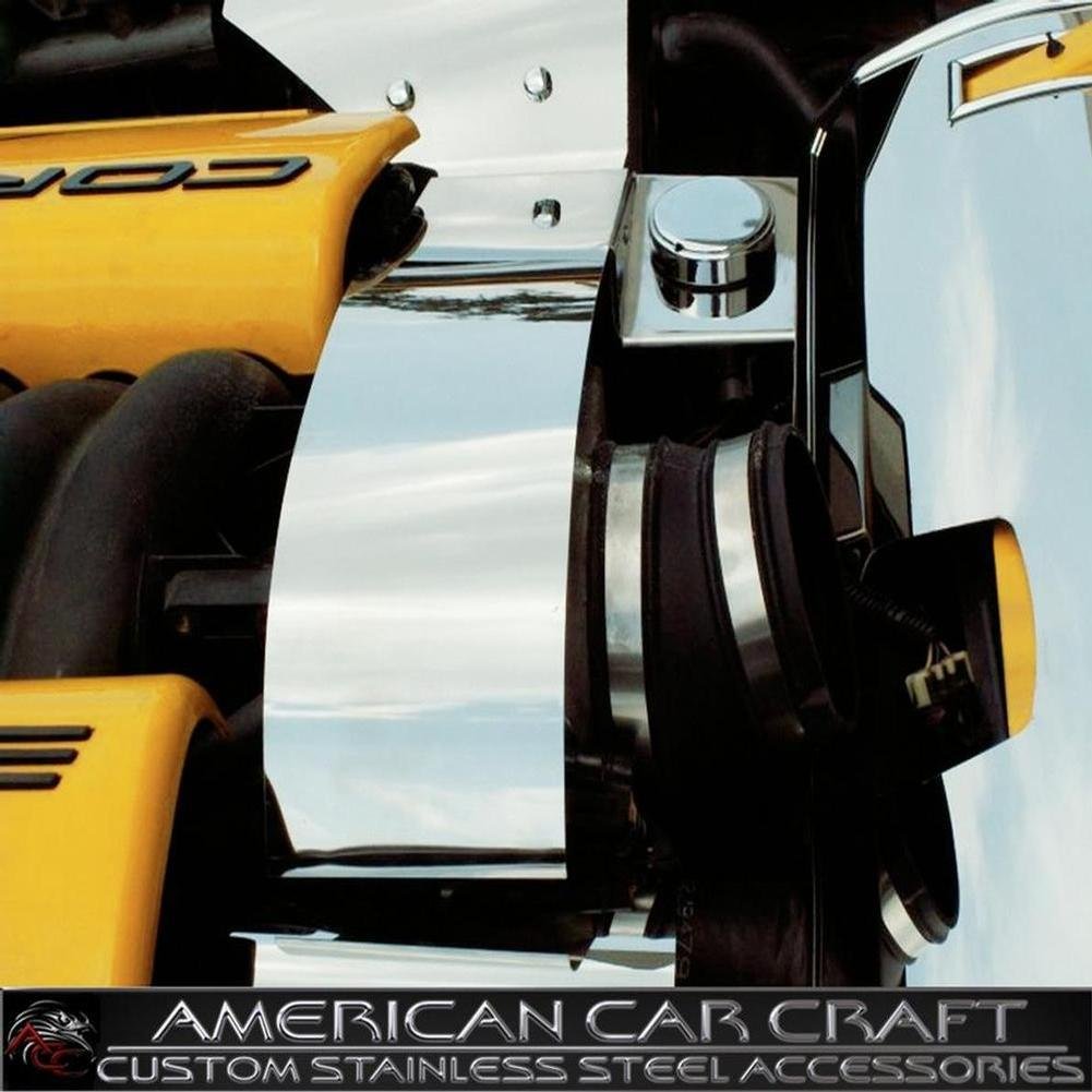 Corvette Throttle Body / Power Steering Cover - Polished Stainless Steel : 1997-2004 C5 & Z06