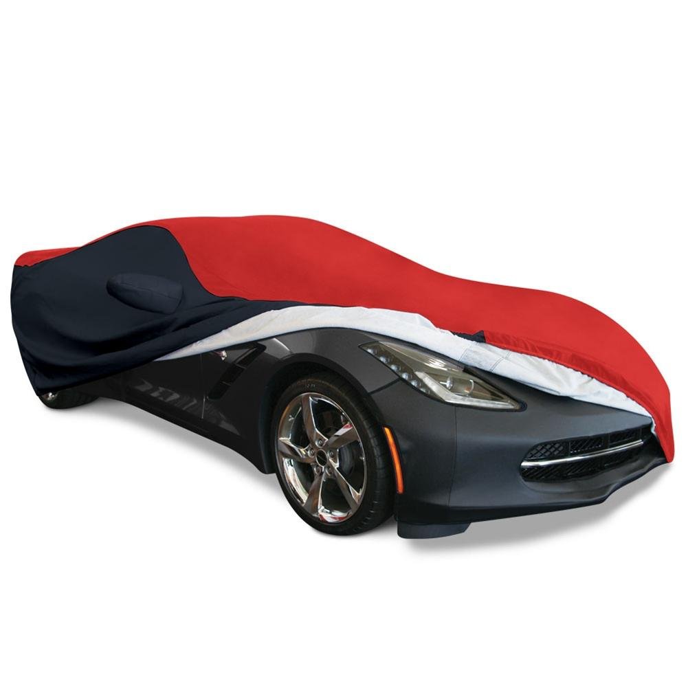 Corvette Ultraguard Plus Car Cover - Indoor/Outdoor Protection - Red/Black : C7 Stingray, Z51, Z06, Grand Sport
