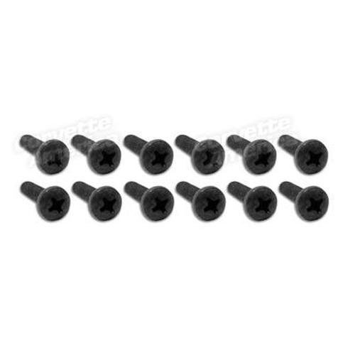 Corvette Taillight Lens Screws. 12 Piece Set: 1970-1973