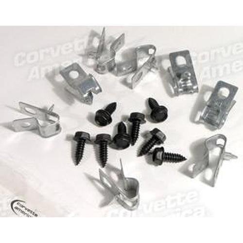 Corvette Fuel Line Clips - 16 Piece Set: 1974-1982