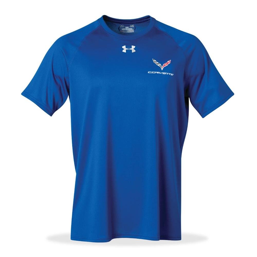 C7 Corvette Crossed Flags Performance Locker Tee - Under Armour