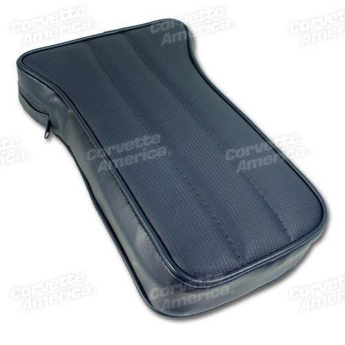 Corvette Center Armrest. Dark Blue Vinyl: 1973-1975