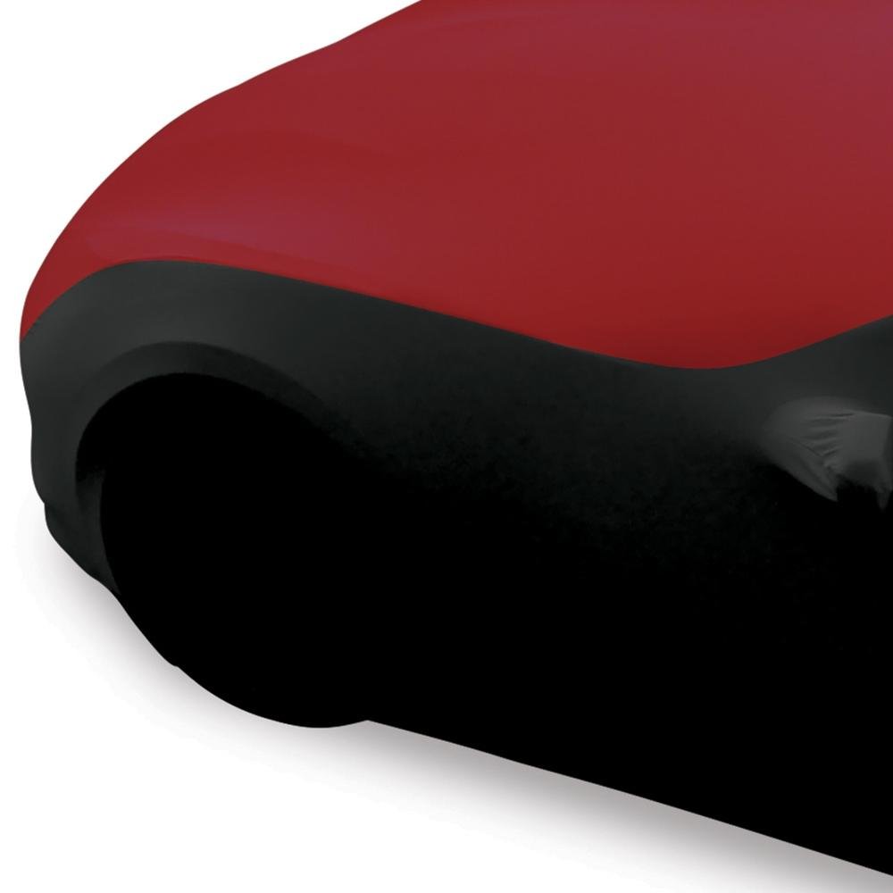 Corvette Ultraguard Stretch Satin Sport Car Cover - Dark Red/Black - Indoor : C7 Stingray, Z51, Z06, Grand Sport, ZR1