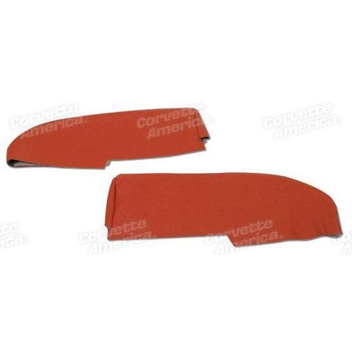 Corvette Armrest Covers. Red: 1958