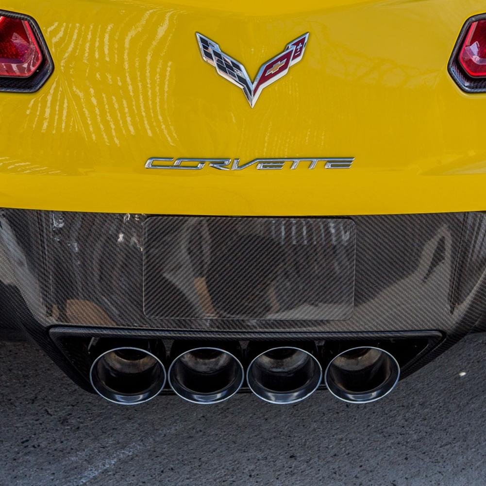 Corvette Exhaust Surround Bezel - Carbon Fiber : C7 Stingray, Z51, Z06, Grand Sport