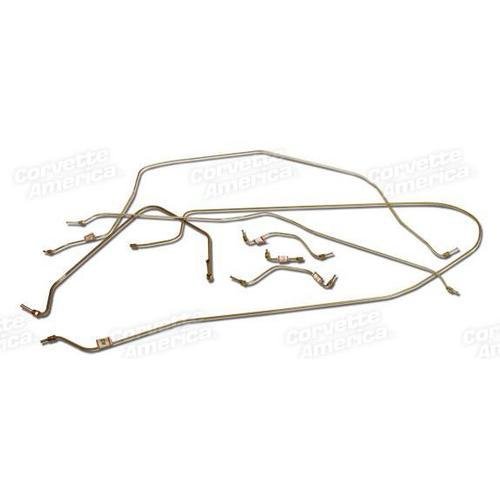 Corvette Brake Line Set. W/Power Brake: 1963-1964