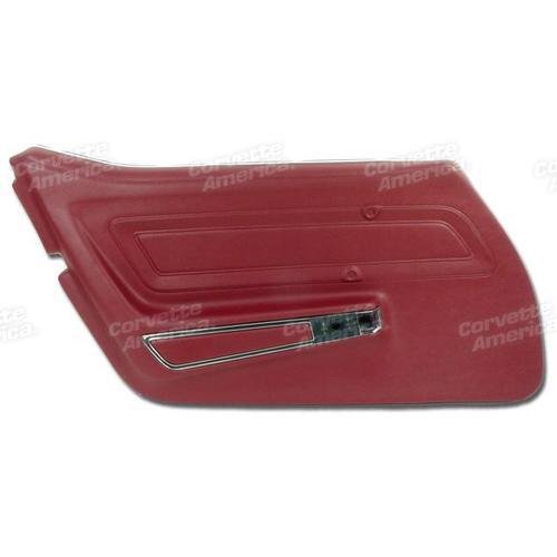 Corvette Door Panel. Oxblood Standard LH: 1973-1975