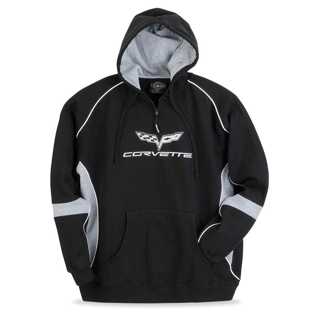 Corvette Sweatshirt Hoodie - Quarter-Zip : 2005-2013 C6
