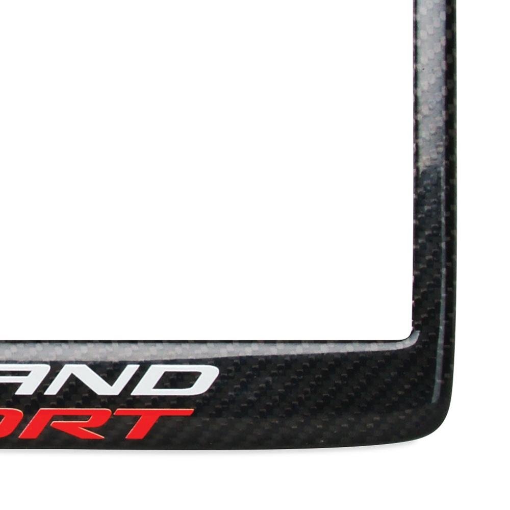 Corvette License Plate Frame - Carbon Fiber : C7 Grand Sport