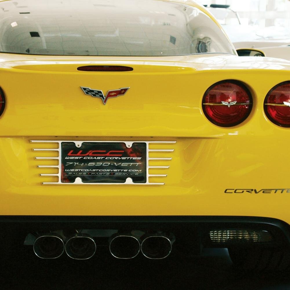 Corvette Billet Open End License Plate Frame : C6 2005 - 2013