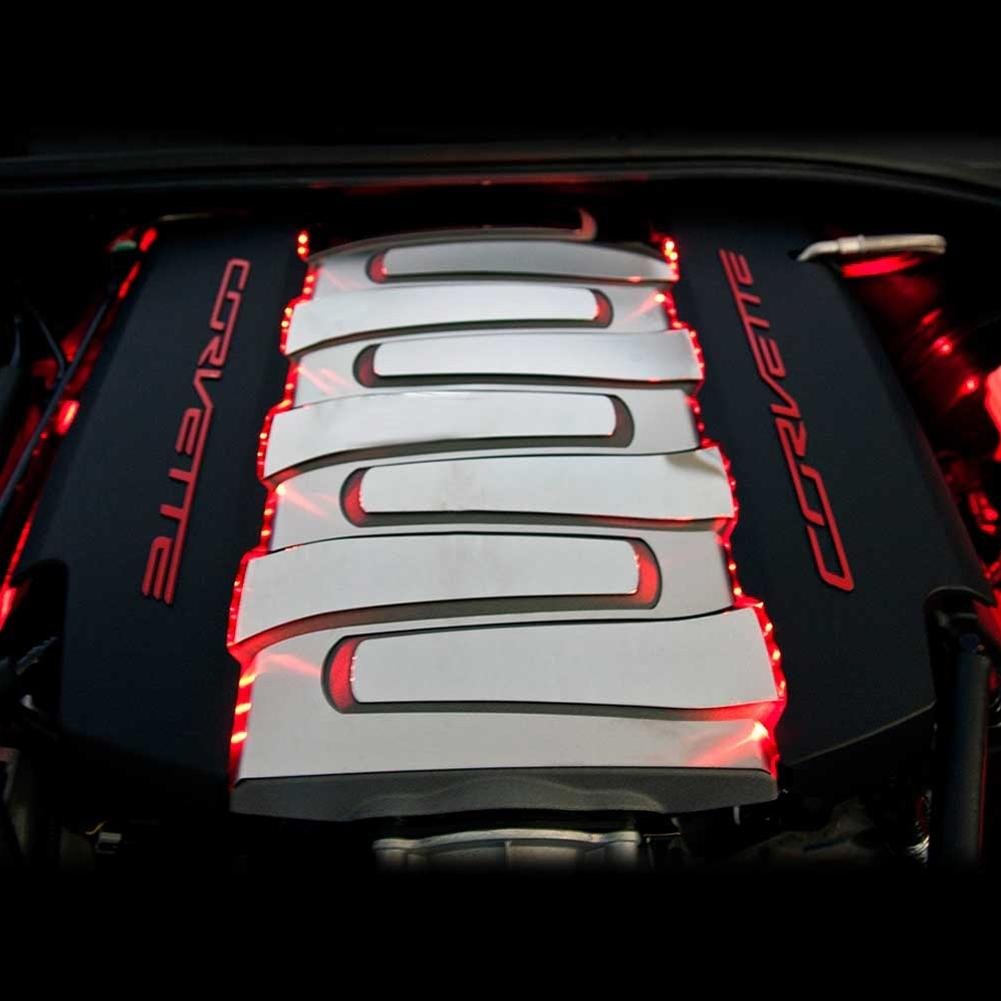 Corvette Fuel Rail LED Lighting Kit : C7 Stingray, Z51, Grand Sport (Red)