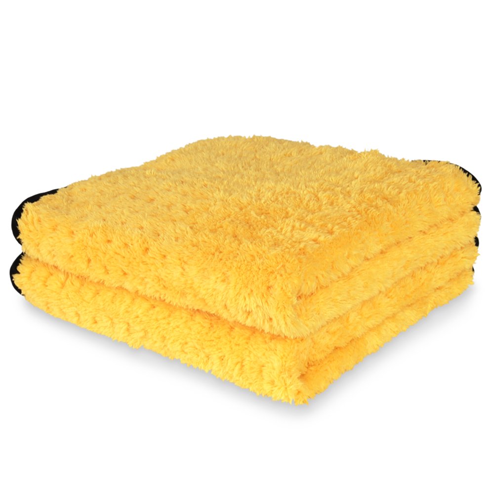 Liquid X Yellow Xtreme Wax Plush Waffle Weave Towel - 16" x 16"