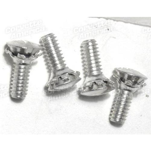 Corvette Headlight Motor Bracket Screws. 4 Piece: 1963-1967