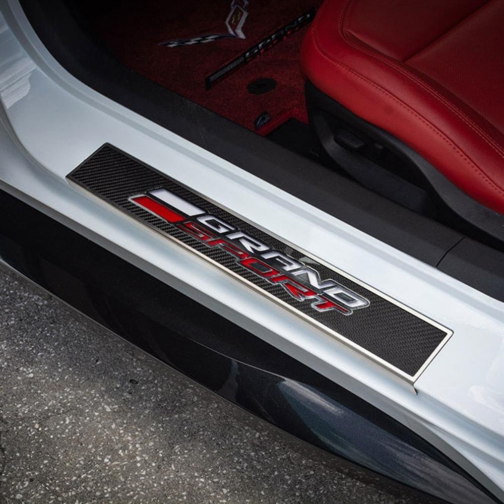 Corvette LED Illuminated Replacement Door Sill : C7 Grand Sport