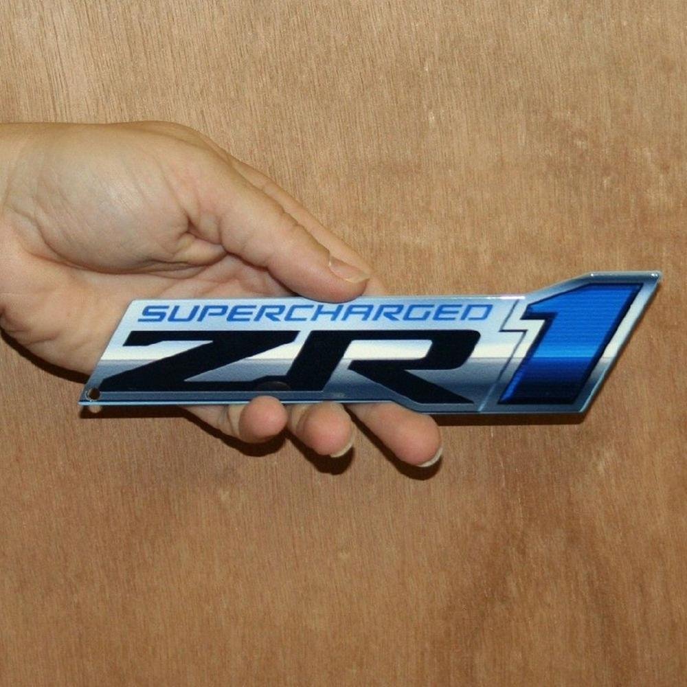 Corvette ZR1 Emblem Metal Magnet - 6" x 2" : 2009-2013 C6 ZR1