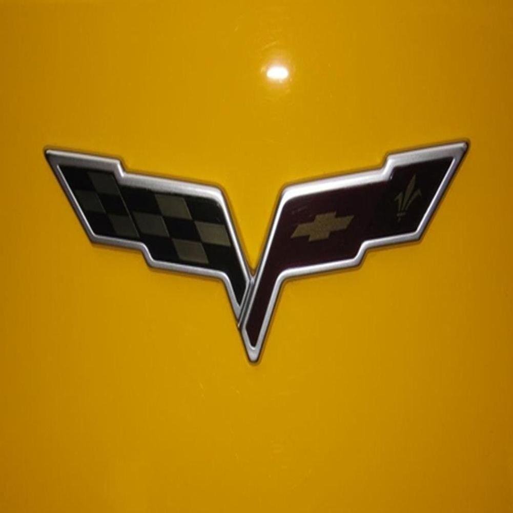 Corvette C6 Emblem Black-Out Overlay Kit : 2005-2013 C6,Z06,ZR1,Grand Sport