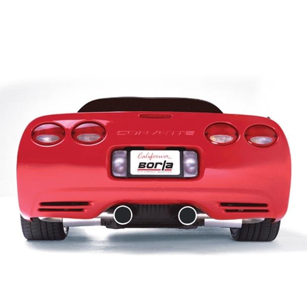 Corvette Exhaust System - Borla Catback S Type/2 Tips4.5" Round/Rolled/Angle Cut : 1997-2004 C5