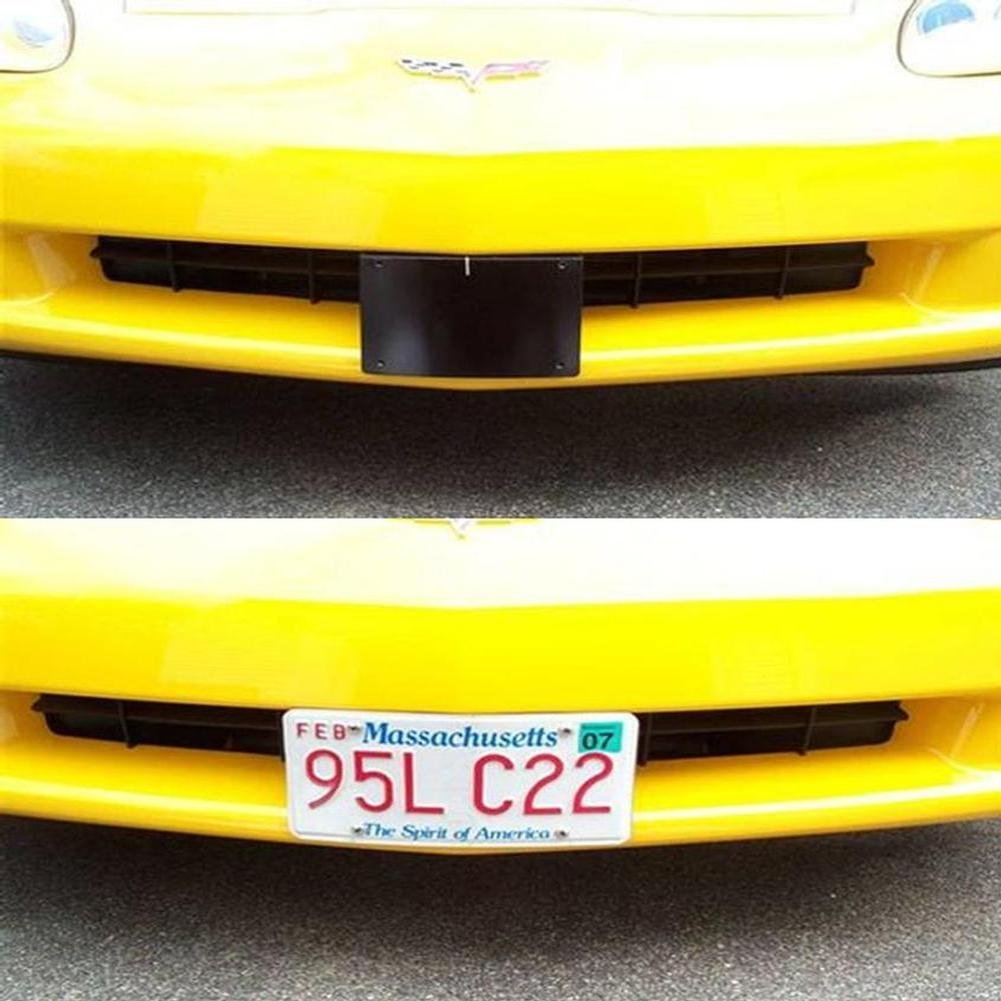 Corvette License Plate Bracket Holder Kit - Permanent : 2005-2013 C6