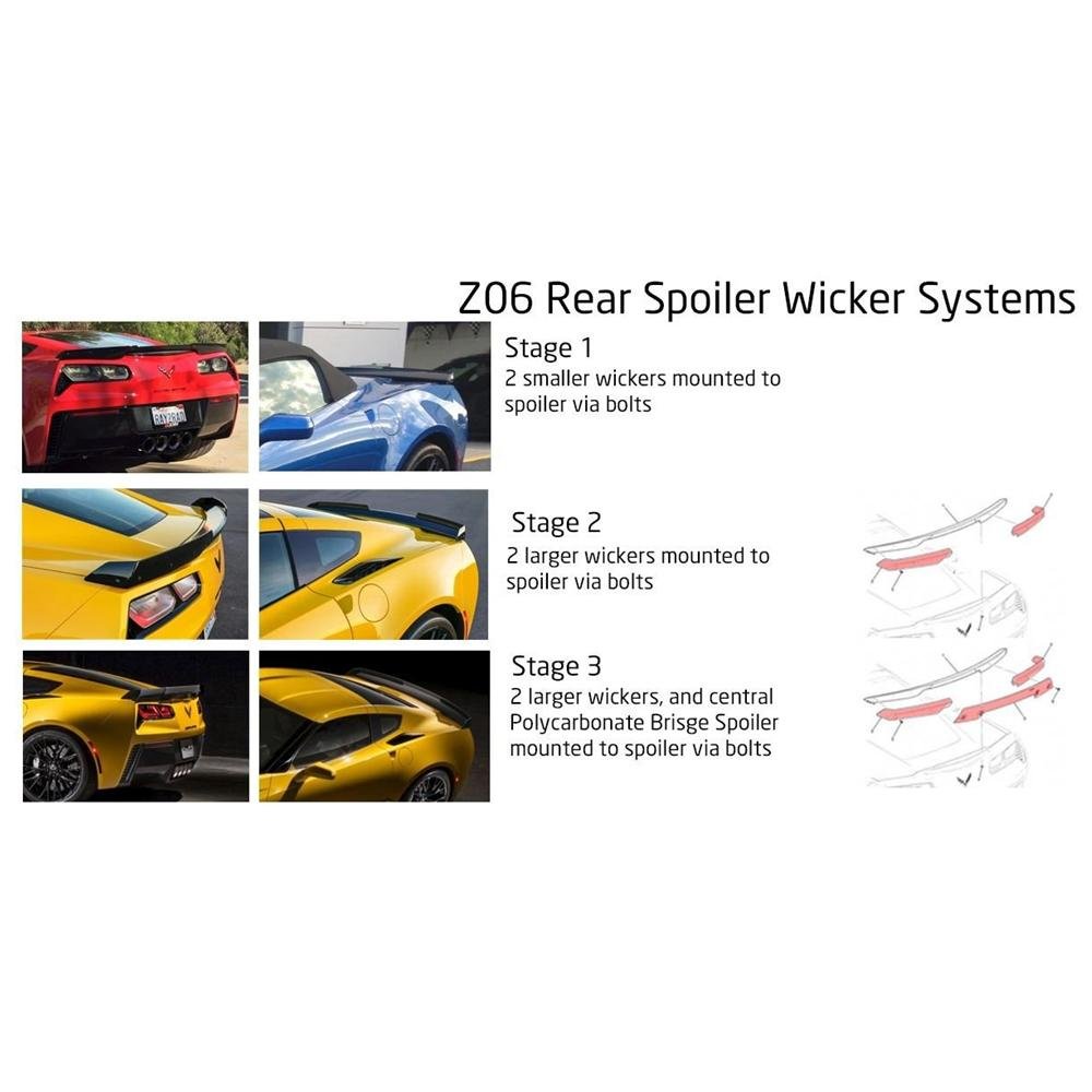 Corvette ACS Stage 2 Z06 Wicker Spoiler Conversion Kit : C7 Z06, Grand Sport