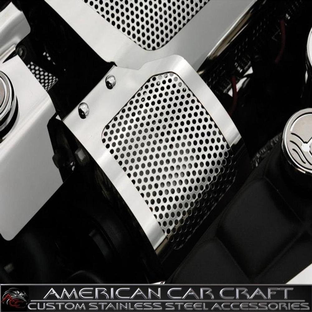 Corvette Alternator Cover - Perforated Stainless Steel : 2005-2013 C6 & Z06