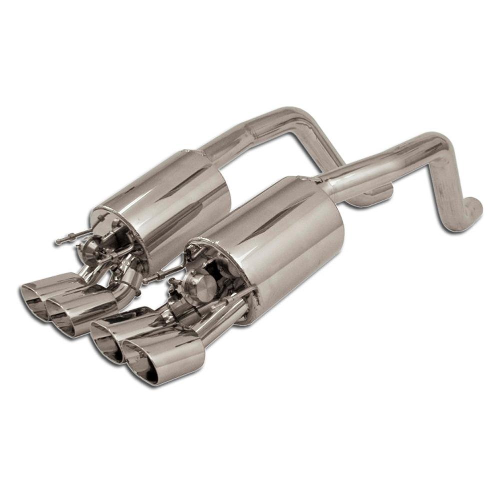 Corvette Exhaust System - B&B Fusion with 4.5" Quad Oval Tips : 2008 C6 for NPP Equipped
