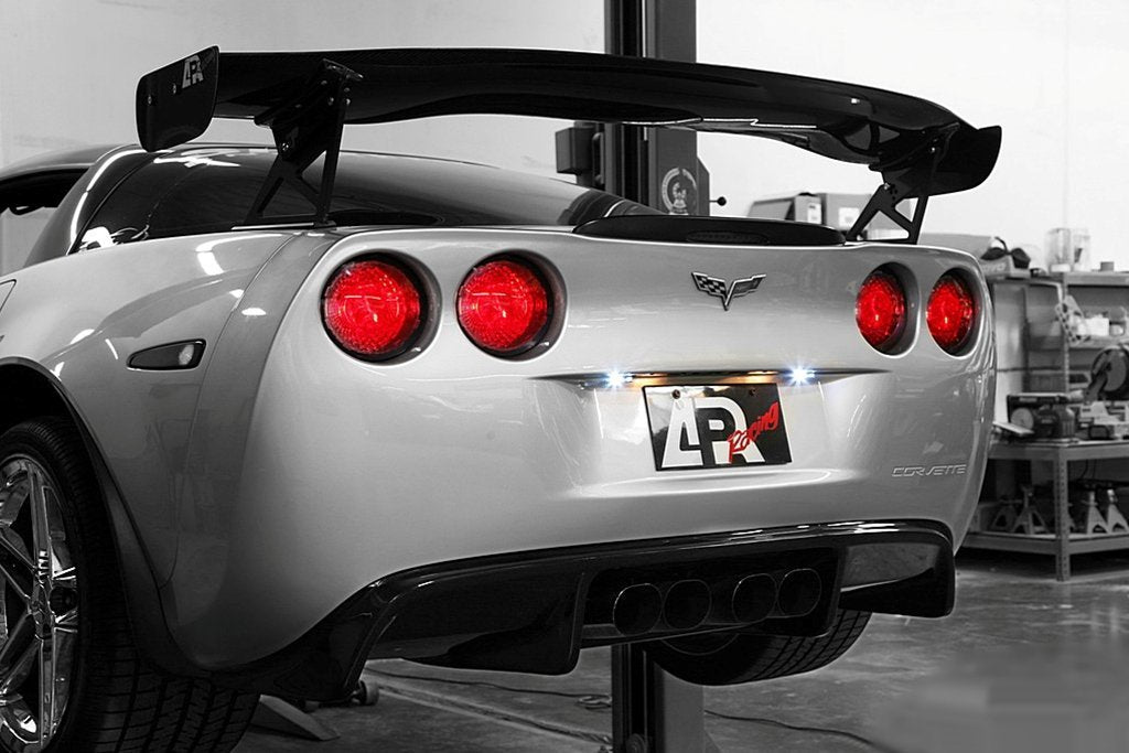Corvette Rear Diffuser Carbon Fiber with reverse LED when equipped leaf spring system only : 2005-2013 C6,Z06,ZR1,Grand Sport