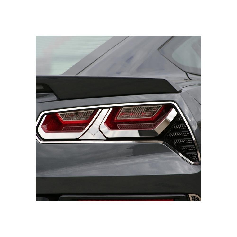 C7 Corvette Stingray Taillight Trim Kit w/Emblem : 2014