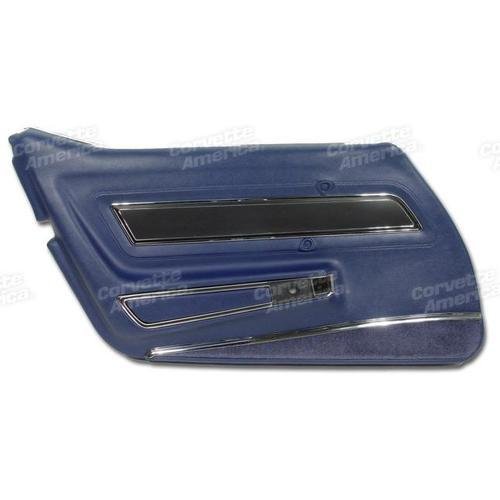 Corvette Door Panel. Dark Blue Deluxe LH: 1977