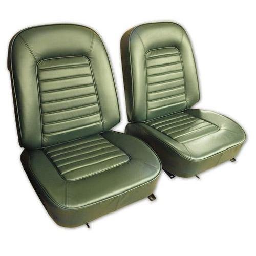 Corvette Leather Seat Covers. Green: 1966
