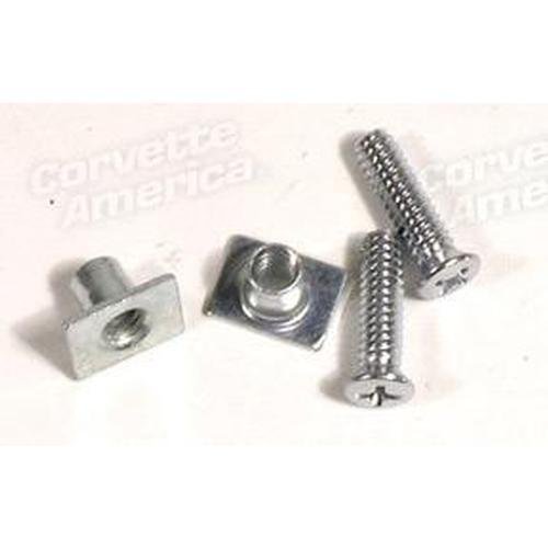 Corvette Door End Cap Mount Kit.: 1961-1962