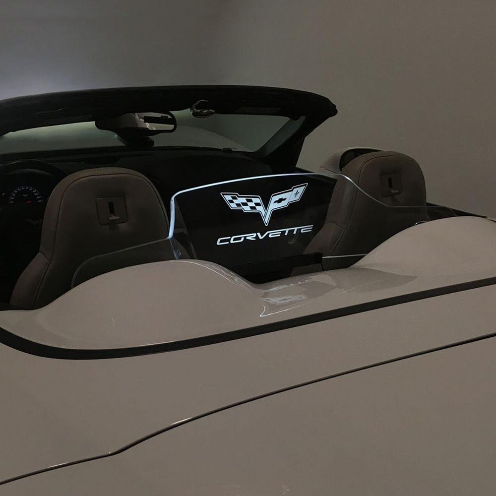 Corvette WindRestrictor® Illuminated Windscreen - Convertible : 2005-13 C6, Z06, Grand Sport, ZR1