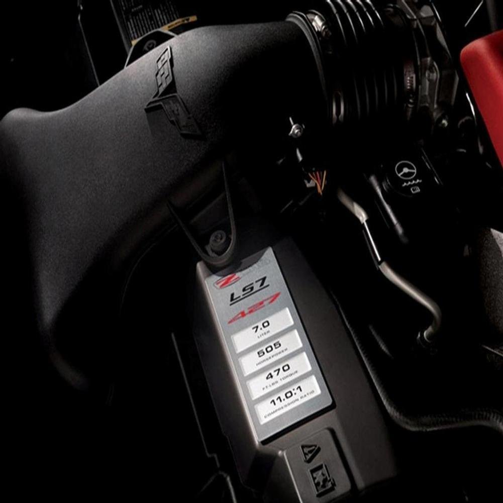 Corvette Engine Performance Data Plaque : 2006-2013 Z06 LS7