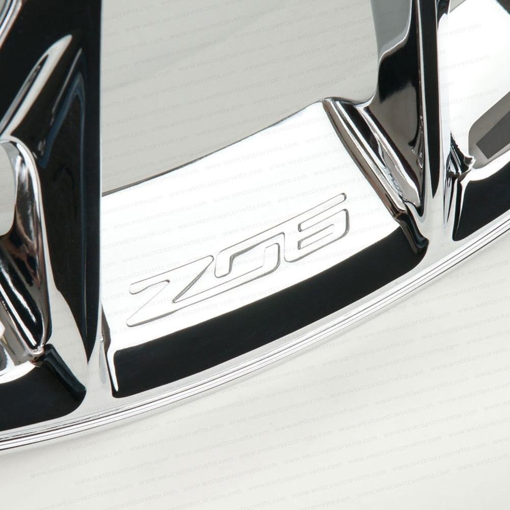 C7 Corvette Z06 Genuine GM Wheels (Set) : Chrome 19x10 / 20x12
