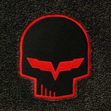 Corvette Lloyd Ultimat Floor Mats - Red Jake - C6 Late 2005-2007.5 Front (Post Anchor)