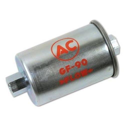 Corvette Fuel Filter. GF-90 Silver w/Red Letters: 1962-1965