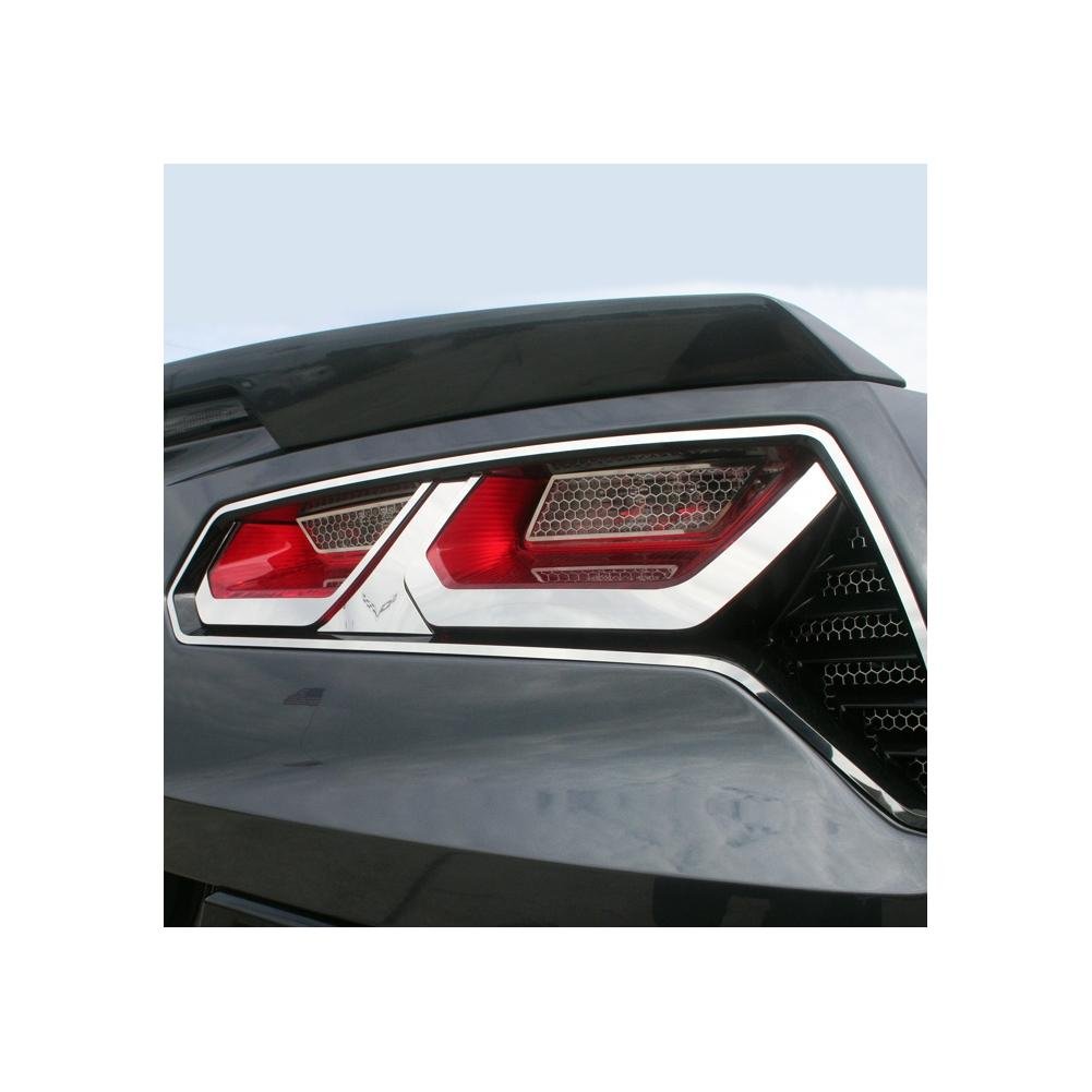 C7 Corvette Stingray Taillight Trim Kit w/Emblem : 2014