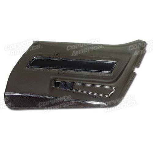Corvette Door Panel. Dark Brown Deluxe RH: 1977
