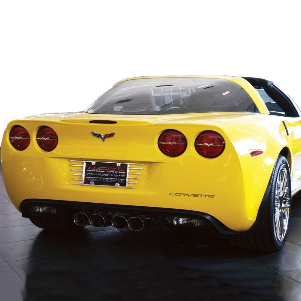 Corvette Billet Open End License Plate Frame : C6 2005 - 2013