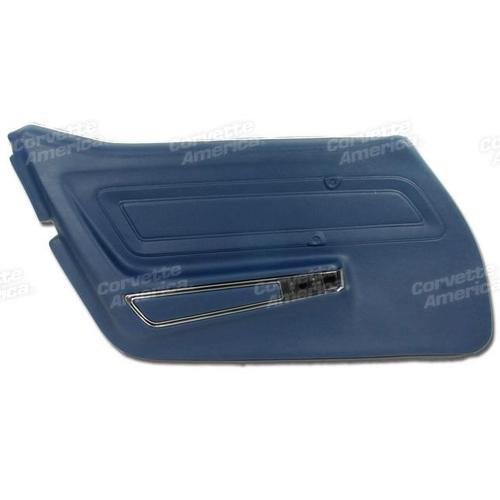 Corvette Door Panel. Royal Blue Standard LH: 1971-1972