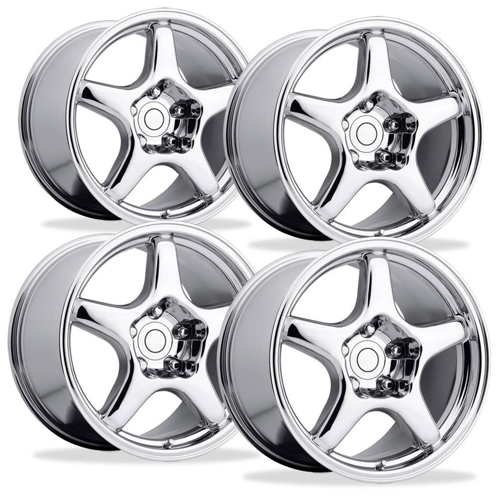 Corvette Wheels - 1994 ZR1 Style Reproduction (Set) : Chrome